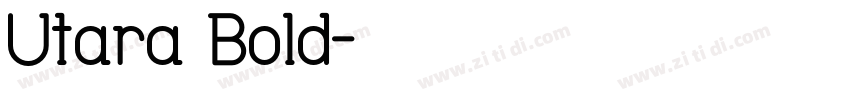 Utara Bold字体转换